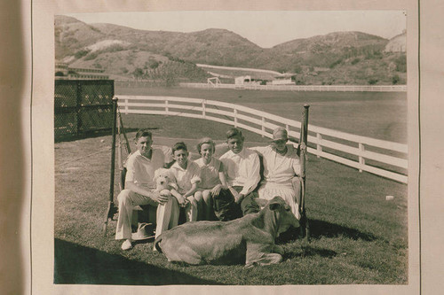 The Will Rogers Family together at their ranch in Rustic Canyon