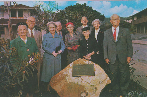 Ceremony landmarking the Pacific Palisades Founder's Oak in 1953