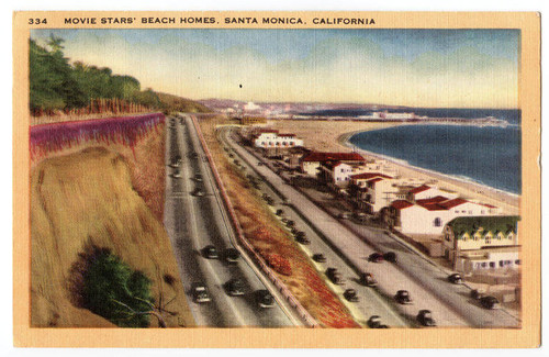 "Movie Stars Beach Homes," Santa Monica Calif. (No.334)