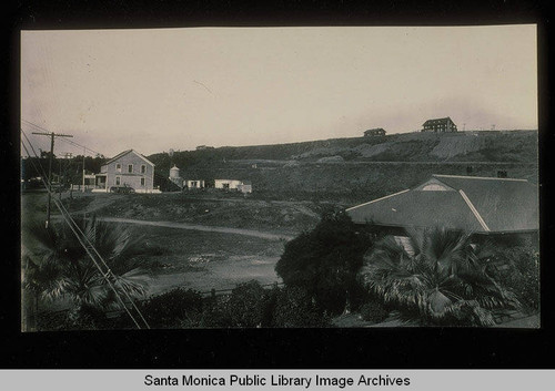 Santa Monica Canyon looking up at Adelaide Drive, Santa Monica, Calif