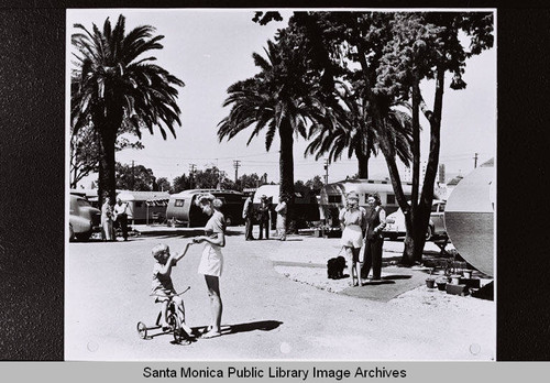 Santa Monica trailer park, part of the Douglas Aircraft Company employee housing during World War II