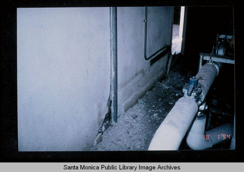 Northridge earthquake damage, Santa Monica Public Library, Main Library, January 17, 1994