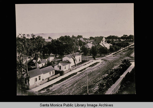 Houses on Arizona Avenue, Santa Monica, Calif