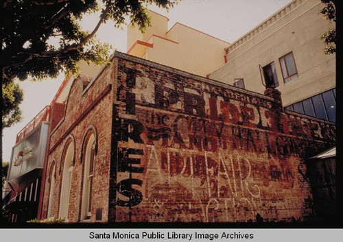 Rapp Saloon, 1438 Second Street, oldest masonry building in Santa Monica built in 1875 by William Rapp