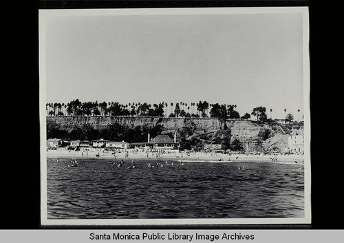 Palisades and the Sorrento Beach Grill, Santa Monica, Calif., June 29, 1956