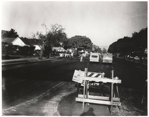 Paving Seventeenth Street, Santa Monica, Calif., November 21, 1951