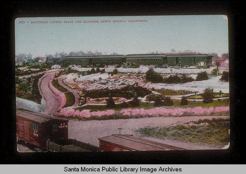 Southern Pacific train and grounds, Santa Monica, Calif