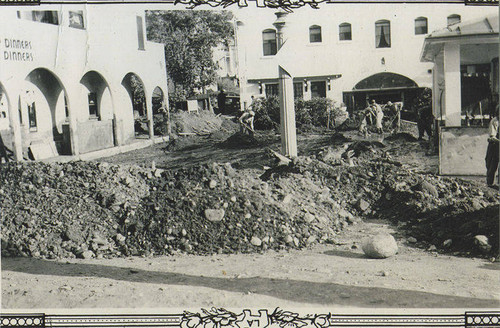 Damage after the Santa Monica Canyon flood of 1938