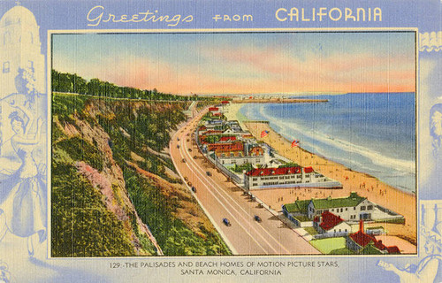 Beach homes on Palisades Beach Road, Santa Monica, Calif