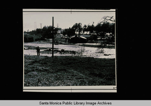 Santa Monica Canyon flood damage