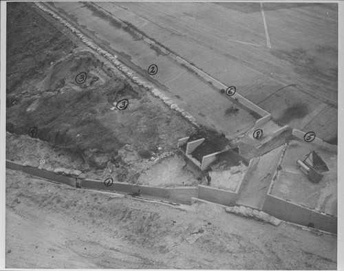 Santa Monica Municipal Airport drainage project repairing storm damage, January 19,1953