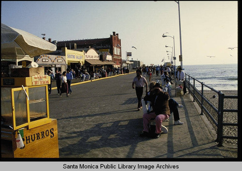 Churros, Shooting Gallery and the Playland Arcade on the Santa Monica Pier