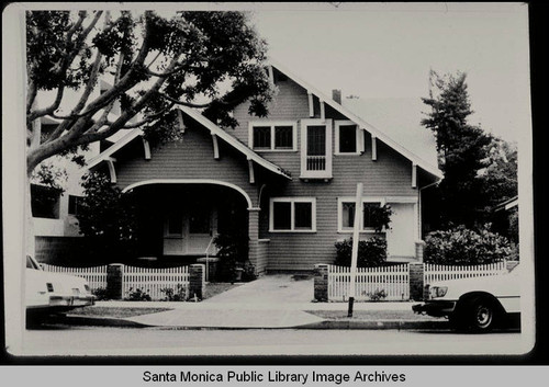 Two-story Craftsman residence, 842 Second Street, Santa Monica, Calif