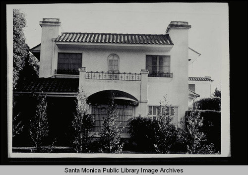 Mediterranean home, 526 Palisades Avenue, Santa Monica, Calif