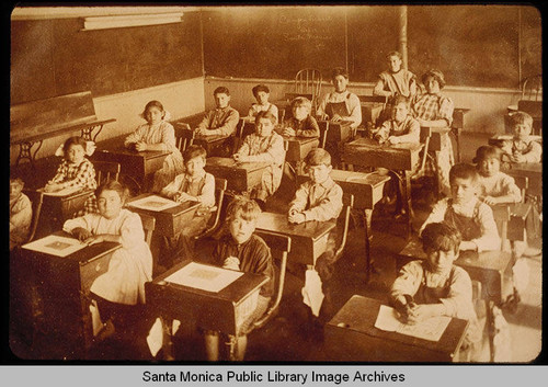 Canyon School room, Santa Monica Canyon, October 13, 1911