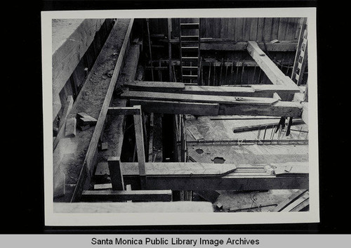 Excavation of the sewage pump plant across from the Santa Monica Pier on April 7, 1948