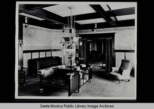 Interior of the Byrd A. Nebeker House (now 216 Georgina Avenue) built by H. Goetz in 1906 with Marsh and Russell, architects