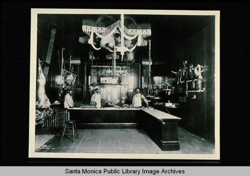 Interior of G.W. Burson's Ocean Park Market, 1104 S. Second Street, Santa Monica, Calif