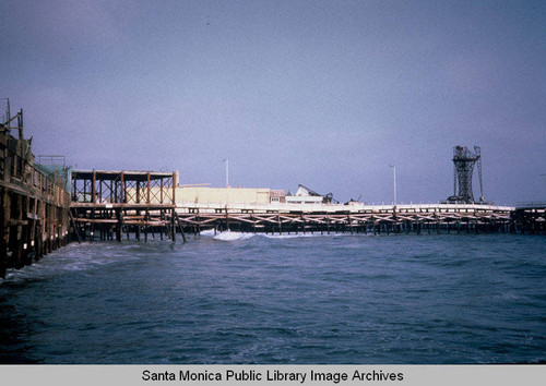 Abandoned Pacific Ocean Park Amusement Pier (POP opened July 22, 1958 and was closed in 1967) Santa Monica, Calif