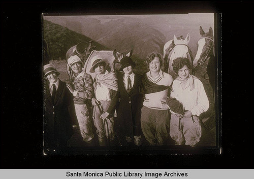 Horseback riders in the Santa Monica Mountains