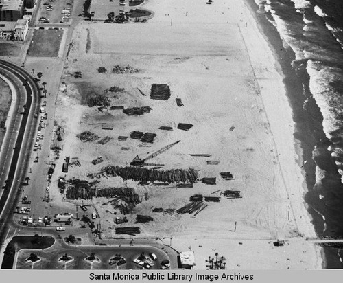 Looking south from the remains of the Pacific Ocean Park Pier, Santa Monica, July 3, 1975, 2:30 PM