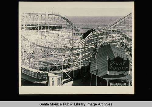 Giant Dipper Roller Coaster on the Lick Pier, Ocean Park