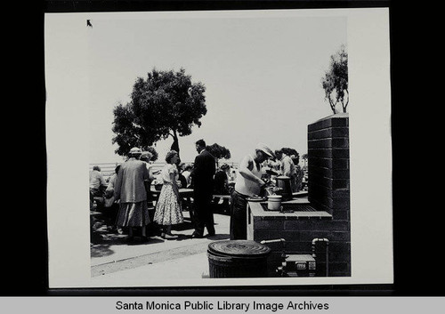 Palisades Park Picnic Area, Santa Monica, Calif. on July 17, 1955