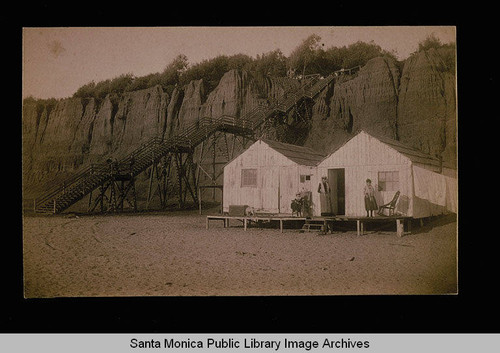 Nilson home on the beach near the 99 steps and palisades, Santa Monica, Calif