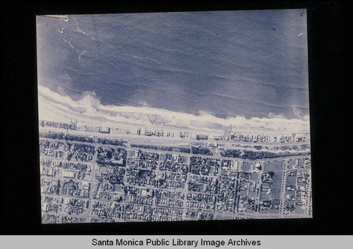 Aerial survey of the Santa Monica coastline including storm drains, watersheds and piers, north to south (Job #4915, Section 4: Georgina Avenue to the California Incline) flown December 13, 1937