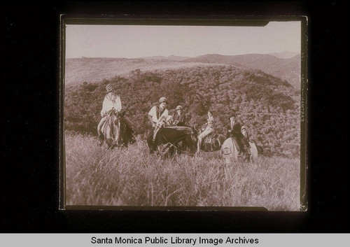 Horseback riders in the Santa Monica Mountains