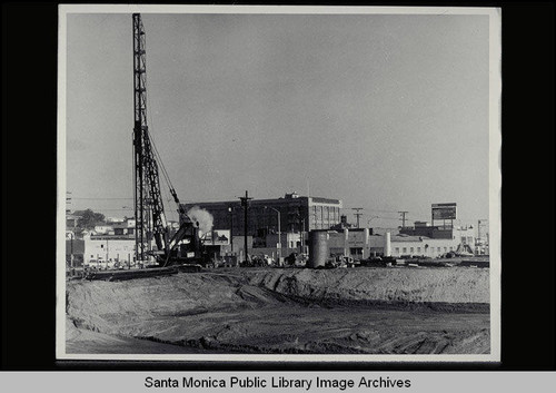 Excavation, Main Street and Neilson Way (near Bible Way Mission) for Santa Monica Shores Apartments