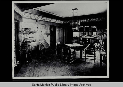 Interior of the Byrd A. Nebeker House (now 216 Georgina Avenue) built by H. Goetz in 1906 with Marsh and Russell, architects