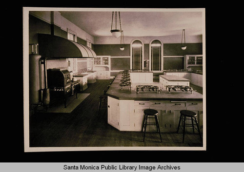 Interior of the Lincoln Junior High School kitchen, Santa Monica, Calif