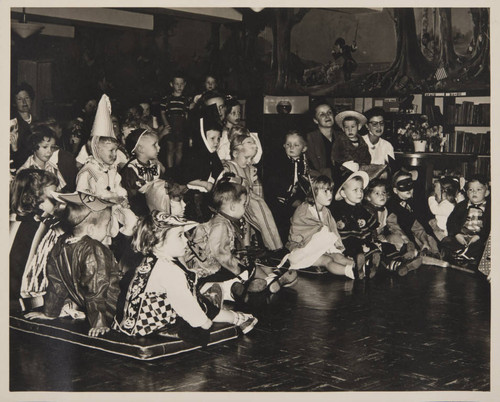 Children dressed in costumes