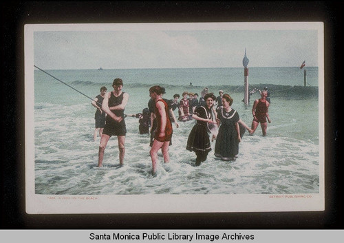 Bathers near Playa del Rey, Calif