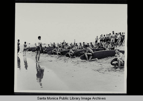 Santa Monica Recreation Department Paddle Board Races held on August 13, 1949