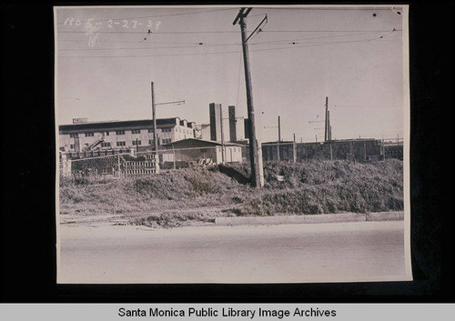 Front view of Gladding McBean, Santa Monica, Calif., looking south on February 27, 1939