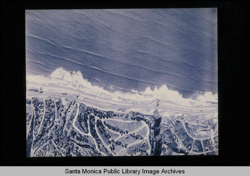 Aerial survey of the Santa Monica coastline including storm drains, watersheds and piers from north to south (Job # 4915, Section 1: Temescal Canyon and Pacific Palisades) flown on December 13, 1937