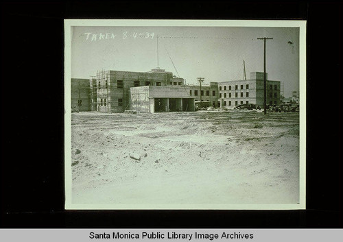 Construction of City Hall, 1685 Main Street, Santa Monica, Calif., August 4, 1939