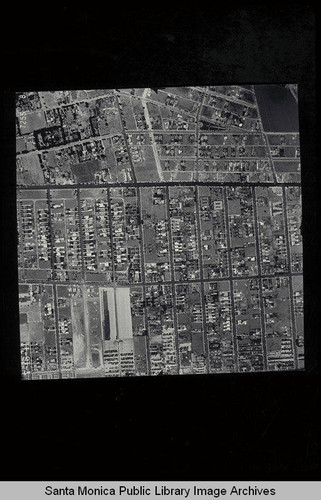 Aerial Survey of the City of Santa Monica west to southeast from Pico Blvd. to Centinela over Clover Field Scale 1:480 ft (Job #7255-8) flown July 18, 1941