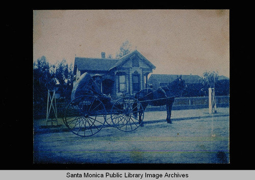 Santa Monica doctor with horse and buggy