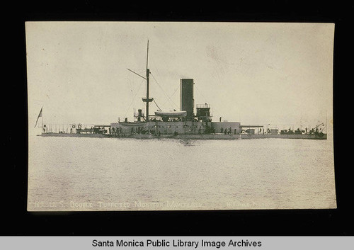 United States Navy warship Monitor in Santa Monica Bay