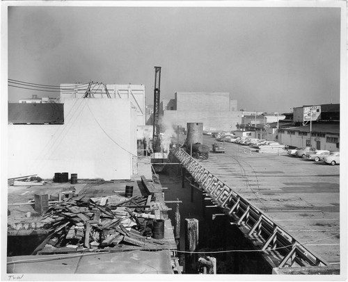 Construction site of Pacific Ocean Park, Santa Monica, Calif