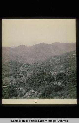 Panorama of the Santa Monica Mountains