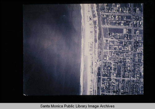 Fairchild Aerial Surveys photography of the Santa Monica coastline north to south from Georgina Avenue to the California Incline (Job #C164-1) flown January 1928