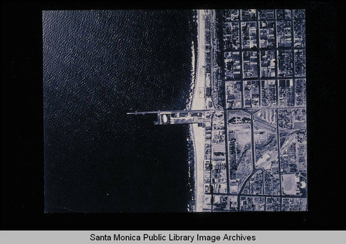 Aerial survey of Santa Monica beaches and coastline from north to south (Job# C1270 Section 5: Wilshire Blvd. to the Santa Monica Pier and Pico Blvd.) flown July 20, 1931