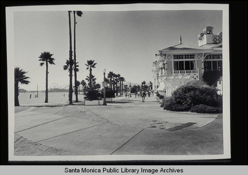 Shutters on the Beach Hotel, 1 Pico Blvd., looking north up Ocean Front Walk to the Santa Monica Pier