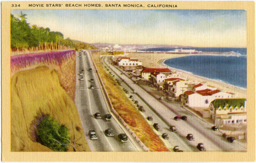 "Movie Stars' Beach Homes, Santa Monica, California."