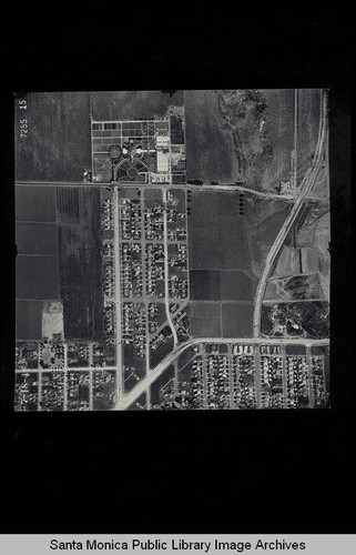 Aerial Survey of the City of Santa Monica west to southeast from Pico Blvd. to Centinela over Clover Field Scale 1:480 ft (Job #7255-15) flown July 18, 1941