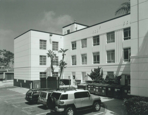 Santa Monica City Hall Jail Wing designed by architects Joseph M. Estep and Donald B. Parkinson built with PWA funds in 1938-1939